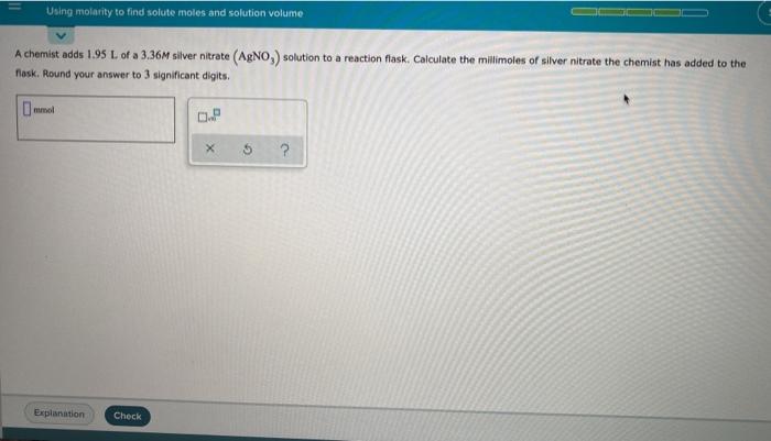 Solved A Chemist Adds 1 95 L Of A 3 36M Silver Nitrate Chegg