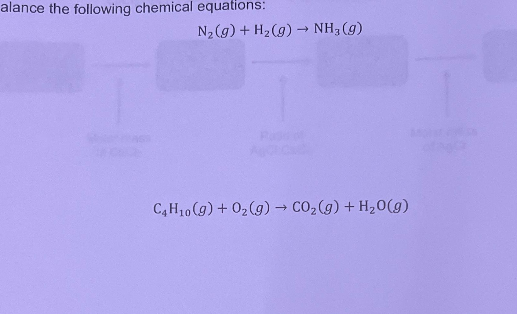 Solved Balance The Following Chemical Chegg