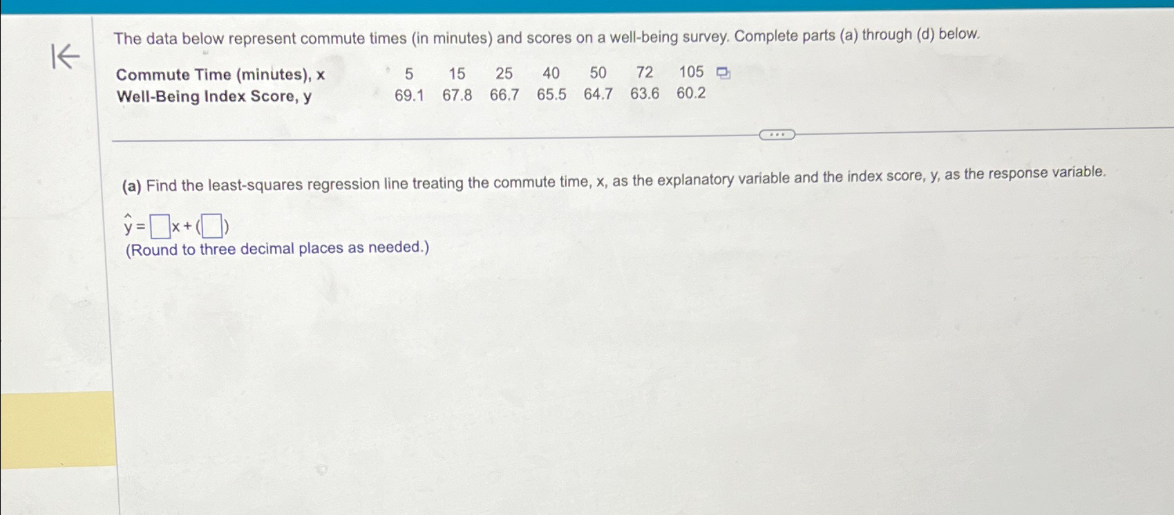 Solved The Data Below Represent Commute Times In Minutes Chegg