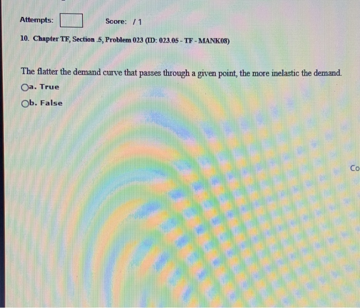 Solved Attempts Score 11 10 Chapter TF Section 5 Chegg