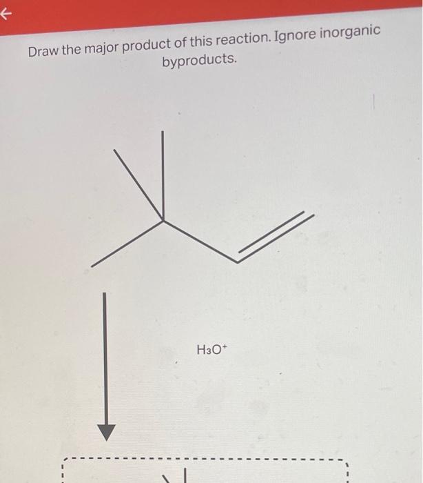 Solved Draw The Major Product Of This Reaction Ignore Chegg