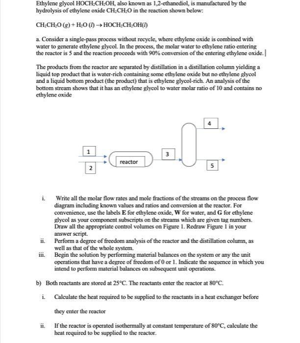 Ethylene Glycol Hoch Ch Oh Also Known As Chegg