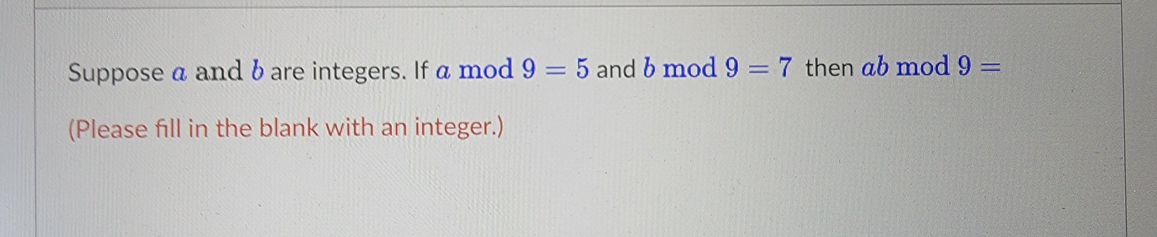 Solved Suppose A And B Are Integers If Amod And Chegg