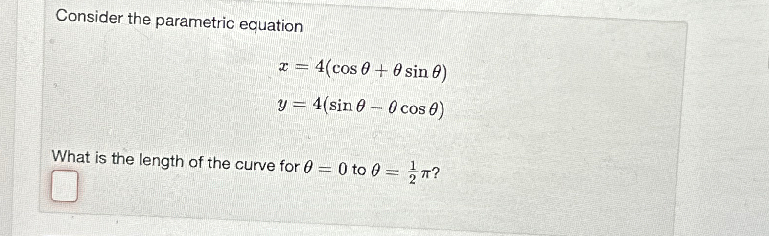 Solved Consider The Parametric Chegg