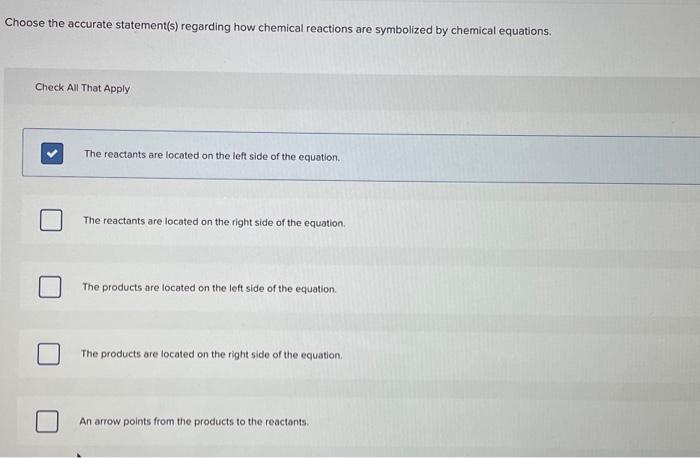 Solved Choose The Accurate Statement S Regarding How Chegg