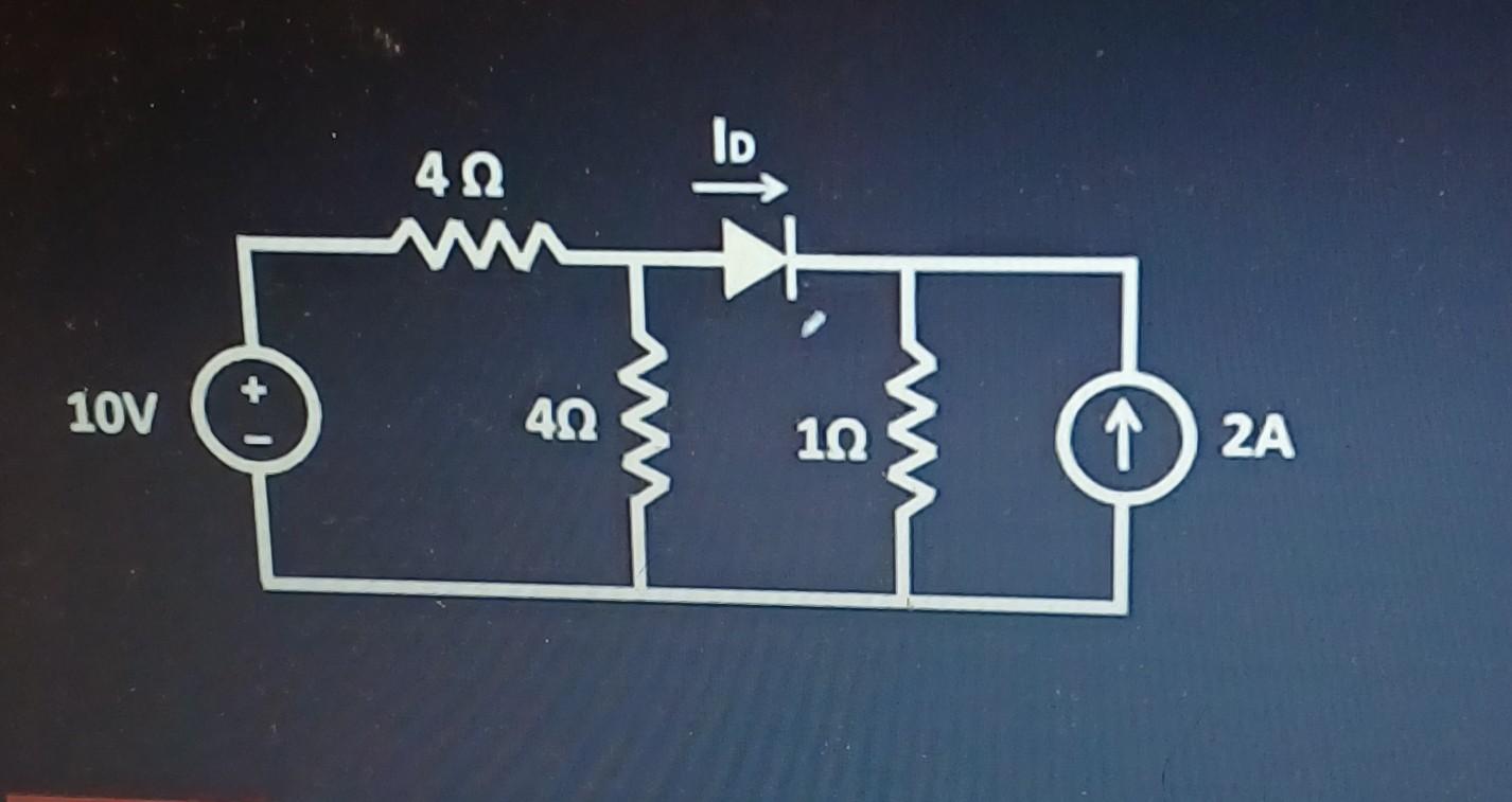 Find Diode Current Using Nodal Analysis Method Chegg