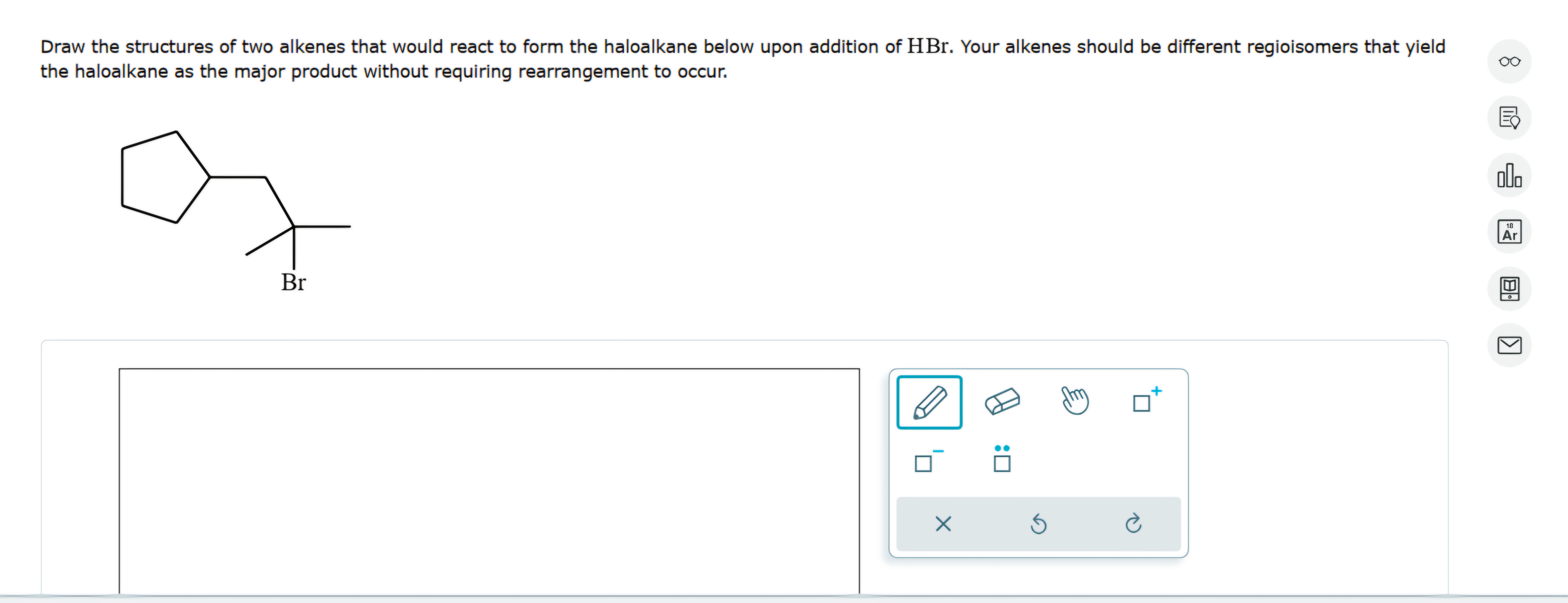 Solved Draw The Structures Of Two Alkenes That Would React Chegg