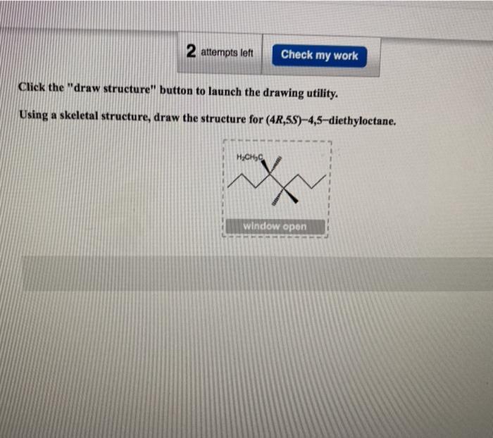 Solved Attempts Left Check My Work Click The Draw Chegg
