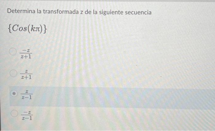 Solved Determina La Transformada Z De La Siguiente Secuencia Chegg