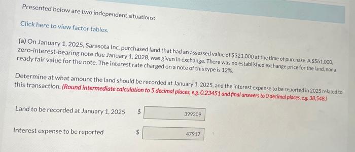 Solved Presented Below Are Two Independent Situations Click Chegg