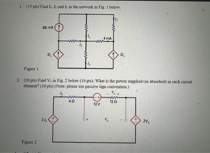 Solved 3 15 Pts Please Calculate Vba And The Power Chegg