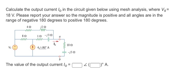 Solved Calculate The Output Current Loin The Circuit Given Chegg