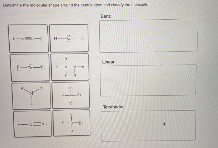 Solved Classify Each Lewis Structure Given Below By Chegg