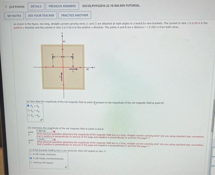 Solved As Showe In The Figure Two Long Straight Chegg