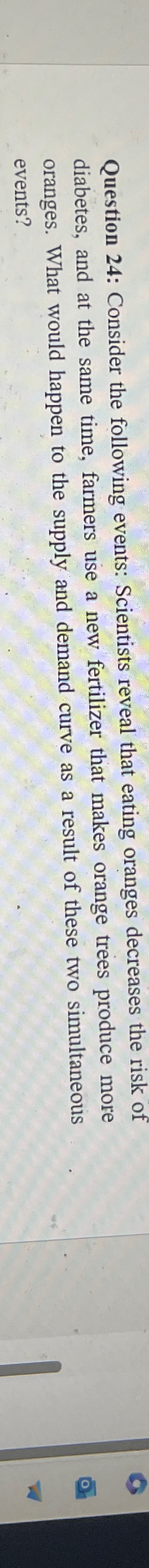 Solved Question 24 Consider The Following Events Chegg