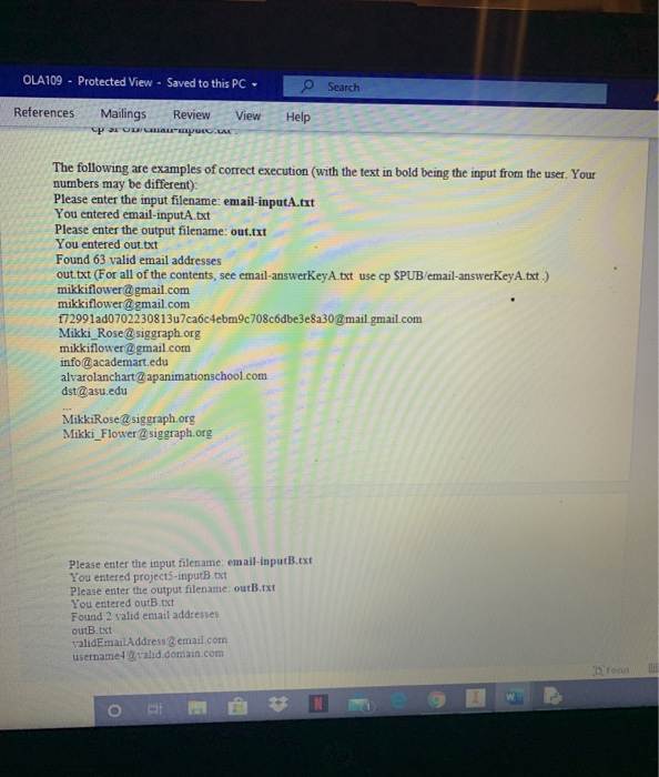 Solved OLA109 Protected View Saved To This PC O Search Chegg