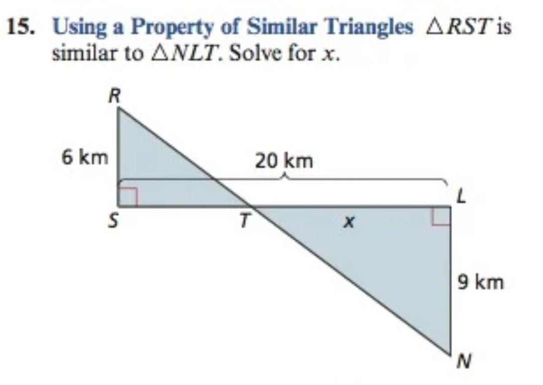 Using A Property Of Similar Triangles Rst Is Chegg