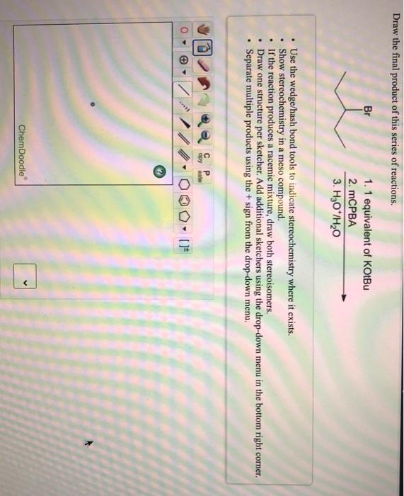 Solved Draw The Final Product Of This Series Of Reactions Chegg