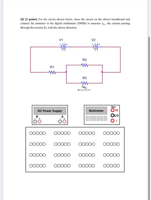 Solved Q Points For The Circuit Shown Below Draw The Chegg