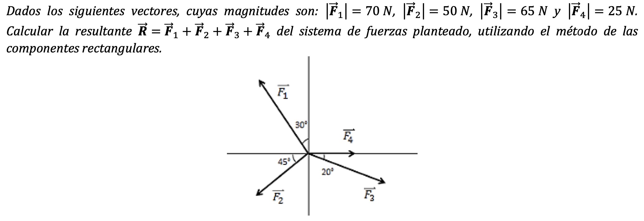 Solved Dados Los Siguientes Vectores Cuyas Magnitudes S