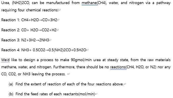 Solved Urea Nh Co Can Be Manufactured From Chegg