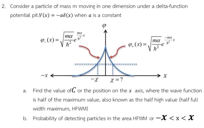 Solved Consider A Particle Of Mass M Moving In