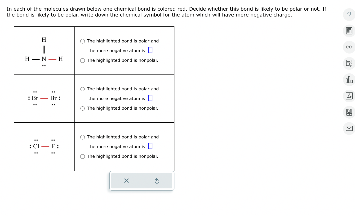 Solved In Each Of The Molecules Drawn Below One Chemical Chegg