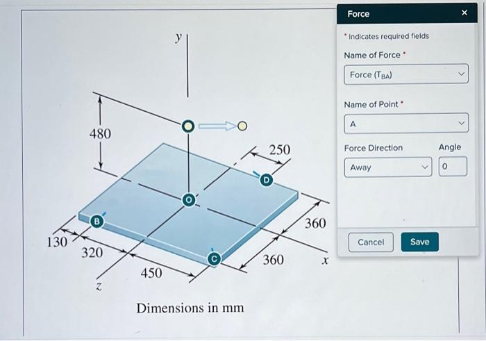 Solved Staticsi Need The Angle For Each Of The Forces In