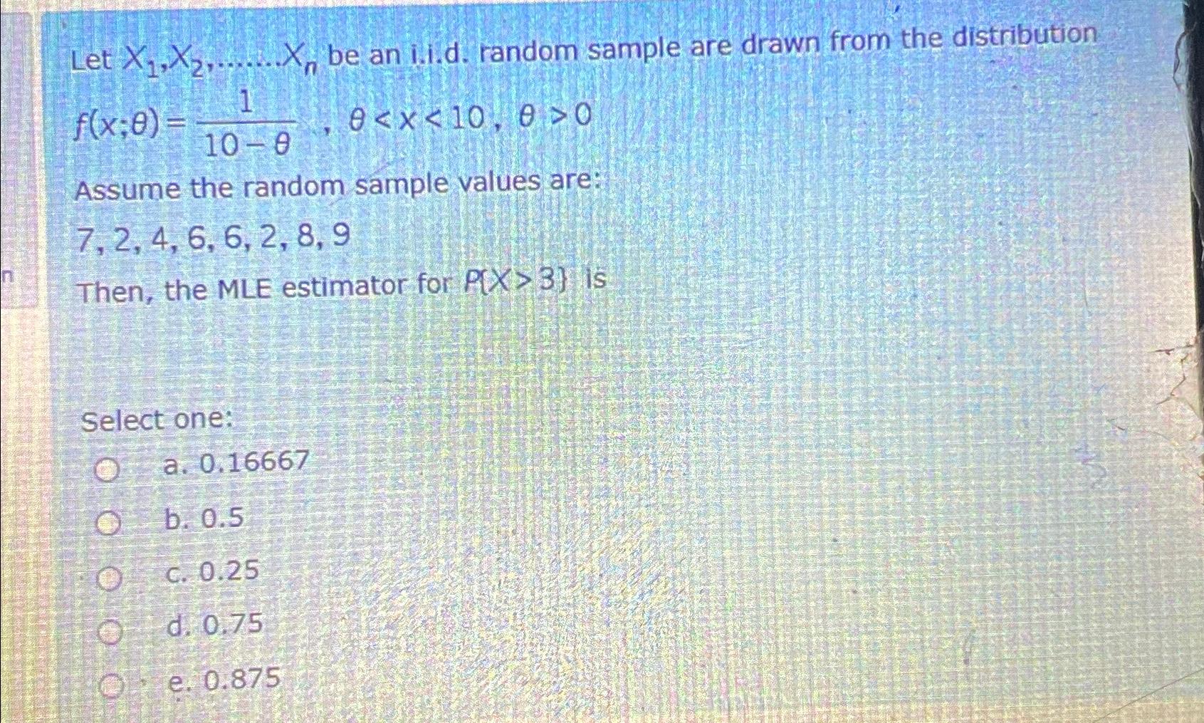 Solved Let X X Dots X N Be An I I D Random Chegg