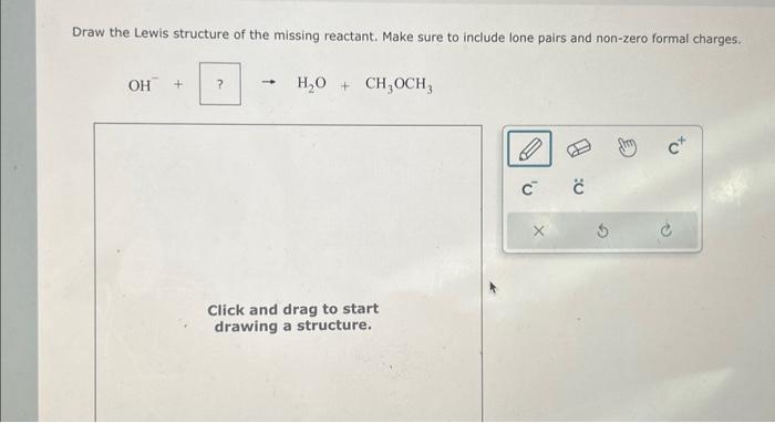 Solved Draw The Lewis Structure Of The Missing Reactant Chegg