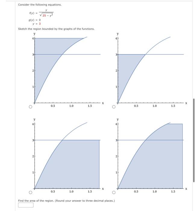 Solved Consider The Following Equations F Y Y Y Chegg