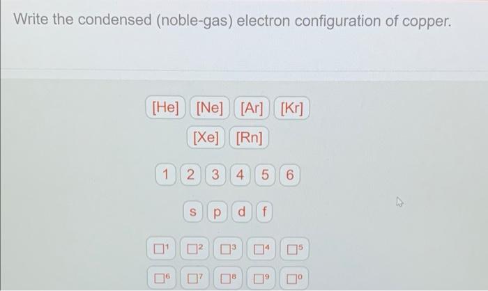 Solved Write The Condensed Noble Gas Electron Chegg