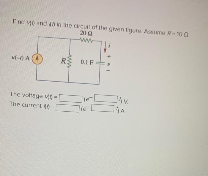 Solved Find v t and λ t in the circuit of the The voltage Chegg