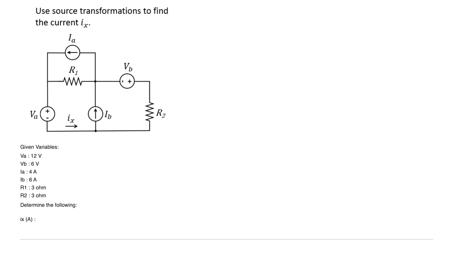 Solved Use Source Transformations To Findthe Current Chegg