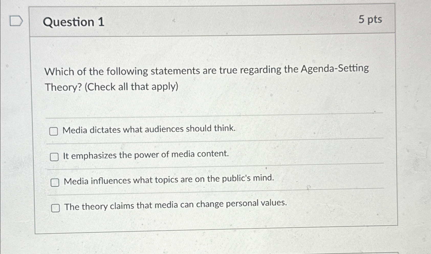 Solved Question Ptswhich Of The Following Statements Are Chegg