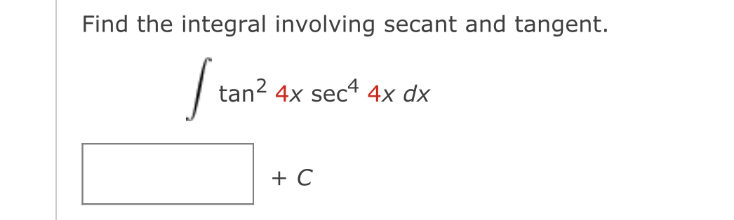 Solved Find The Integral Involving Secant And Chegg