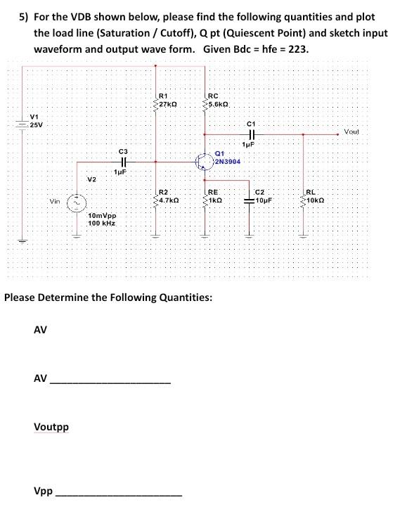 Solved For The Vdb Shown Below Please Find The Following Chegg