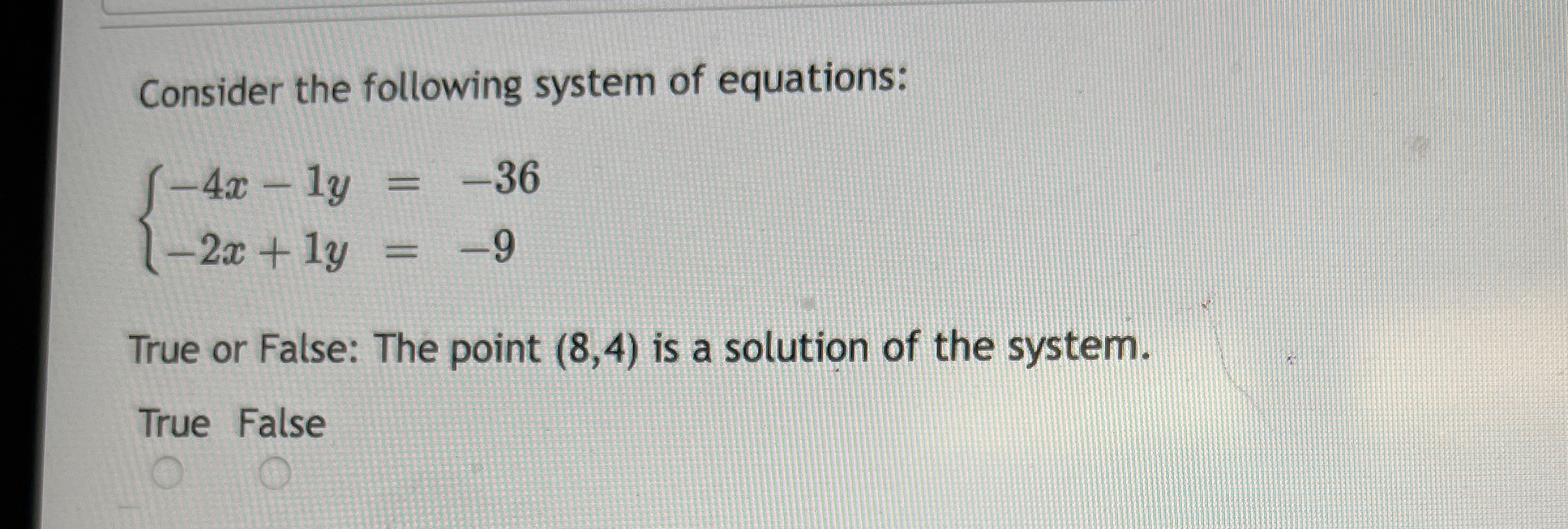 Solved Consider The Following System Of Chegg