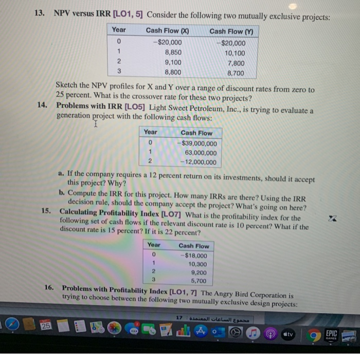 Solved Calculating Payback Lo What Is The Payback Chegg