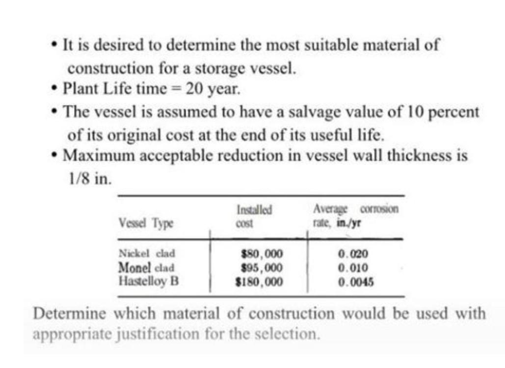 Solved It Is Desired To Determine The Most Suitable