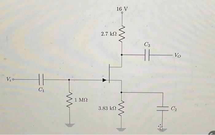 Solved Determine Zi Zo And Av For The Network When Gm Chegg