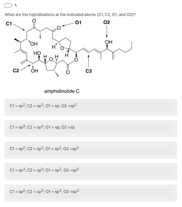 Solved D What Are The Hybridizations At The Indicated Chegg