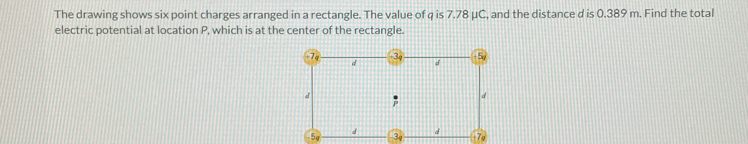 The Drawing Shows Six Point Charges Arranged In A Chegg