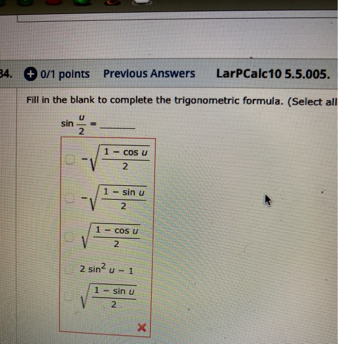 Solved Polnts Previous Answers Larpcalc Chegg