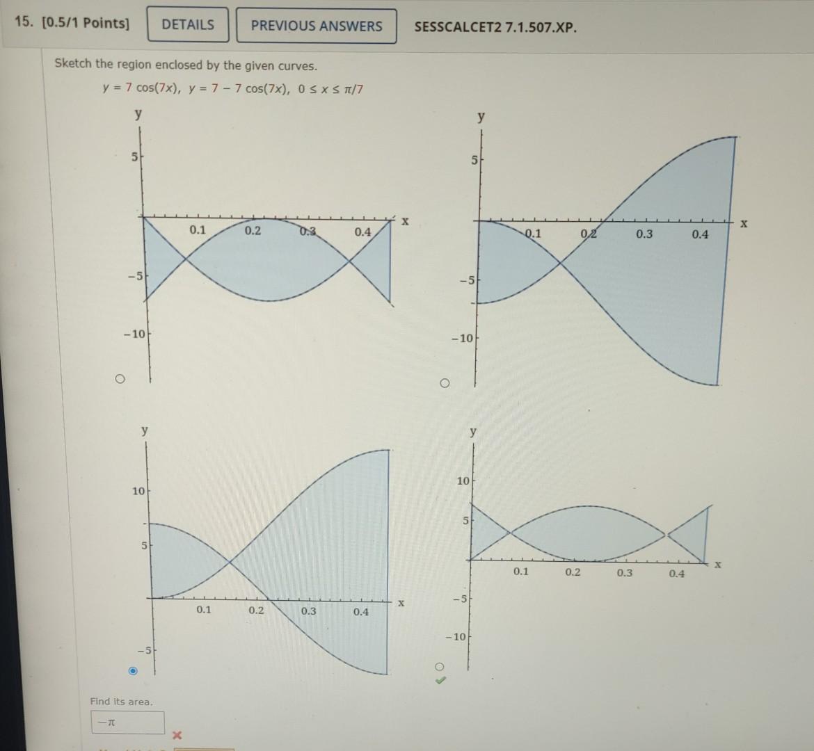 Solved Sketch The Region Enclosed By The Given Curves Chegg