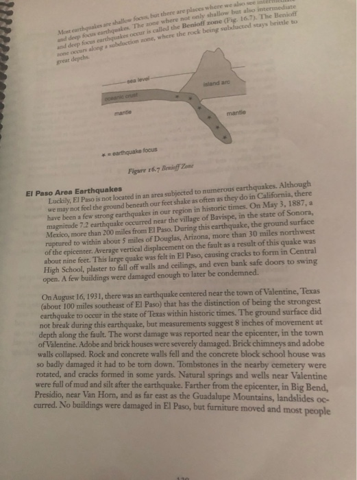 Solved Laboratory Earthquakes Seismology Materials I Chegg