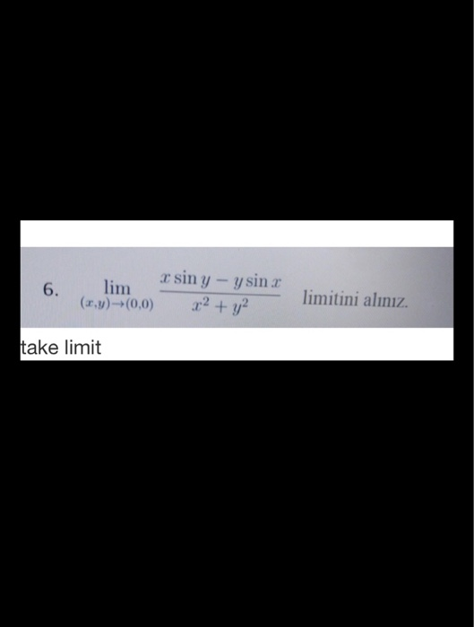 Solved X Sin Y Y Sins Lim X Y X Y Limitini Chegg