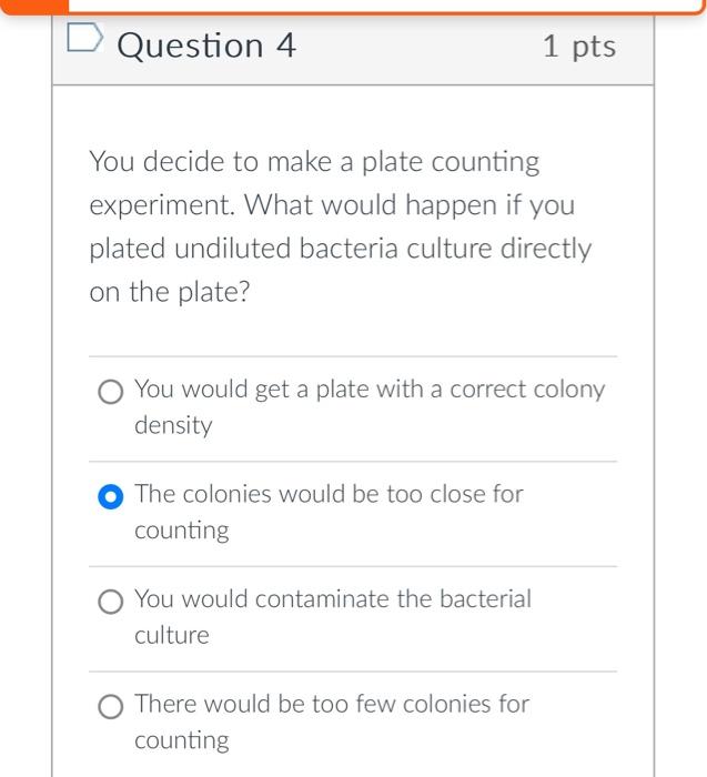 Solved Question 1 1 Pts The Spectrophotometer Is A Chegg