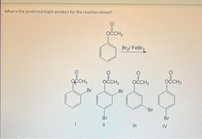 Solved What Is The Predicted Major Product For The Reaction Chegg