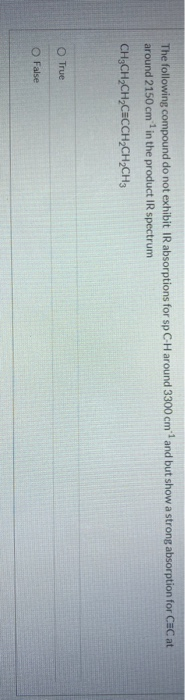 Solved The Following Compound Do Not Exhibit IR Absorptions Chegg